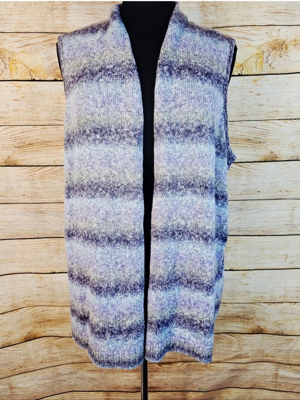 Chico's NWT Ocean Space Dye Zelida Knit Vest Chico's Size 2 Large